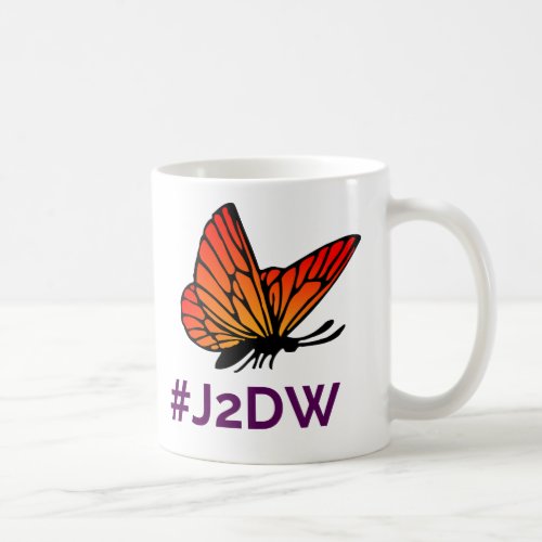 J2DW Butterly Hashtag Mug