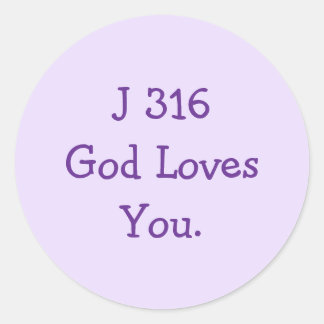 J316 Gospel  Classic Round Sticker