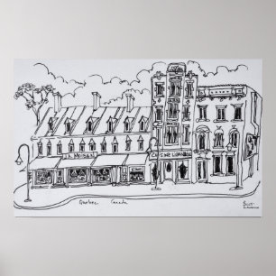 J.A. Moisan Grocery Store Canada Poster