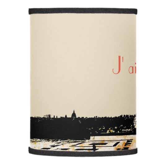 J' aime Paris Lamp Shade (Left)