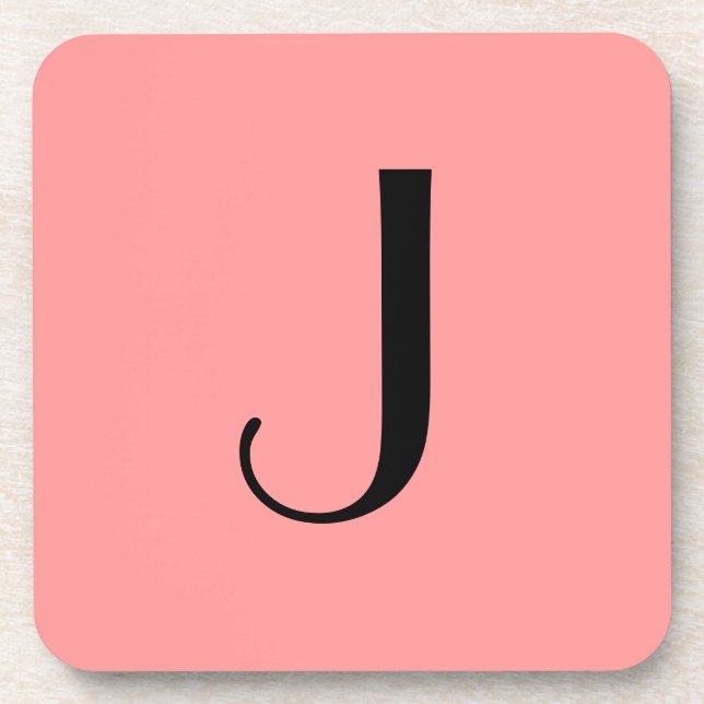 "J" BEVERAGE COASTER (Front)