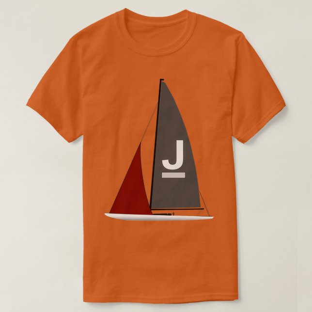 J Boat J Class Sailing Yacht Triblend T-Shirt (Design Front)