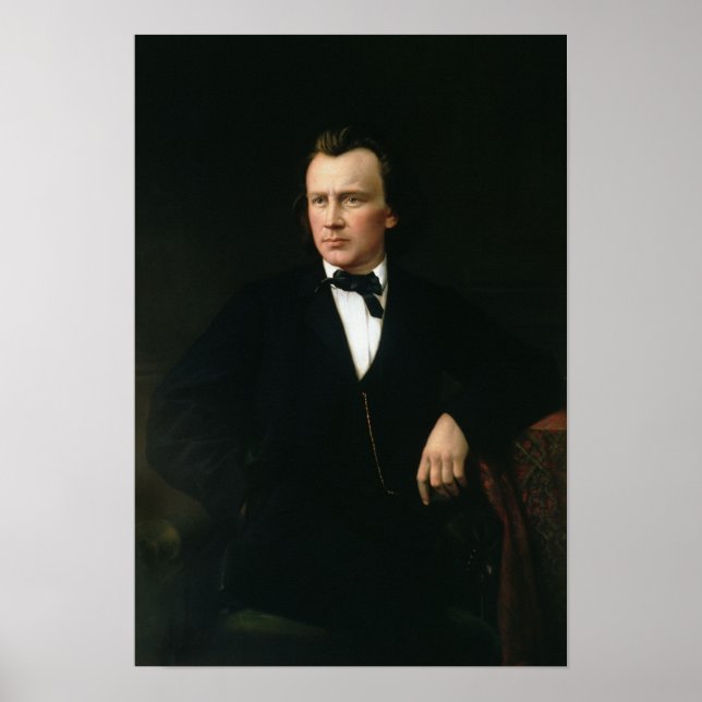 J. Brahms, c.1860 Poster (Front)