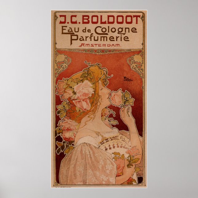 J.C. BOLDOOT Perfume Art Nouveau Poster (Front)