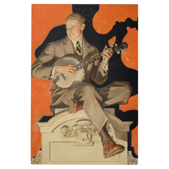 J.C. Leyendecker Banjo Player 1920 Art Deco Art (Front)