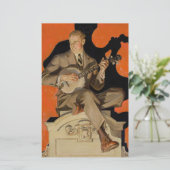 J.C. Leyendecker Banjo Player 1920 Art Deco Art (Standing Front)