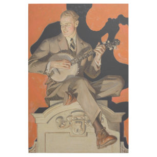 J.C. Leyendecker Banjo Player 1920 Art Deco Art