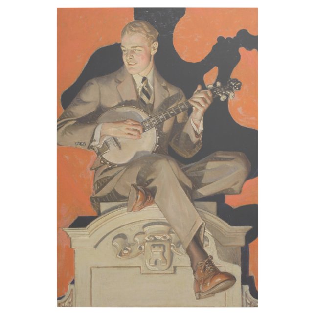 J.C. Leyendecker Banjo Player 1920 Art Deco Art (Front)