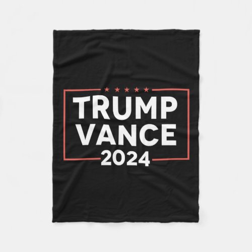 J D Vance 2024  Fleece Blanket