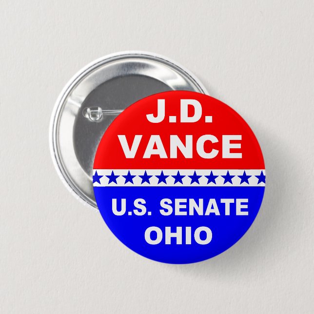 J.D. Vance U.S. Senate Ohio 2022 Button (Front & Back)