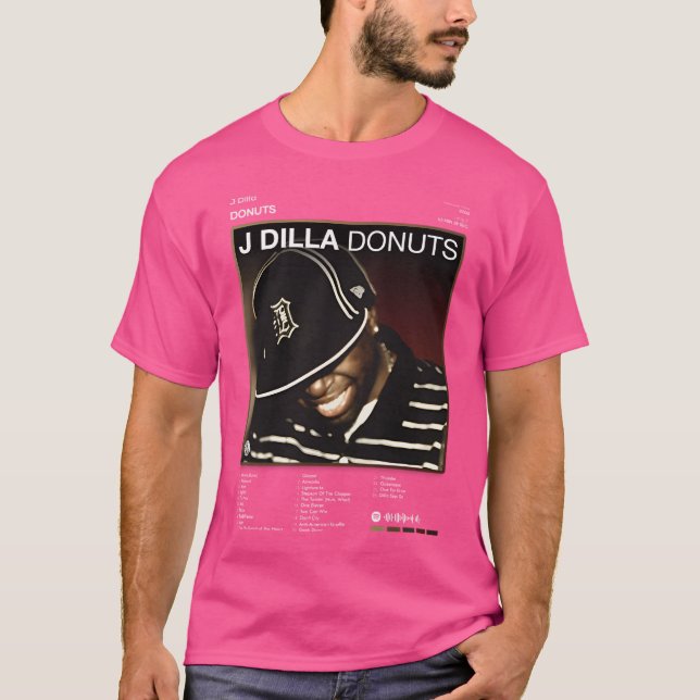 J Dilla - Donuts Tracklist Album T-Shirt (Front)