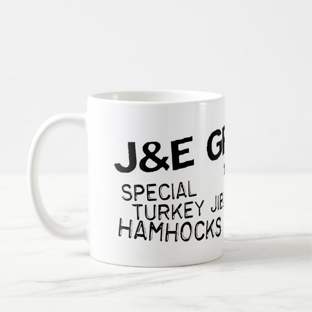 J & E Grocery Mug (Left)