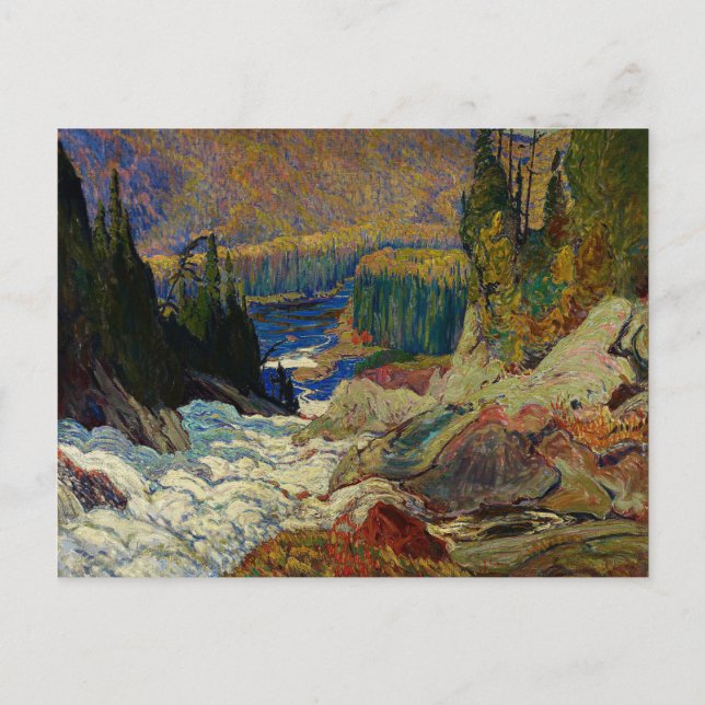 J.E.H. MacDonald - Falls, Montreal River, 1920. Postcard (Front)