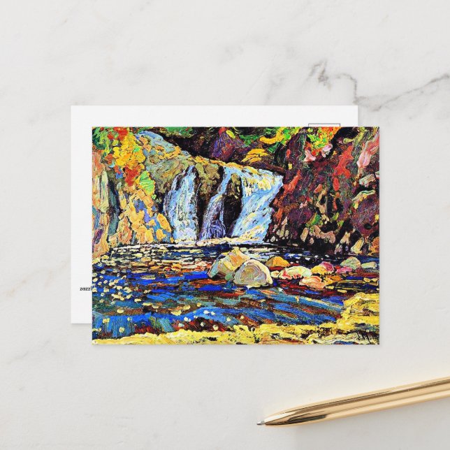 J.E.H. MacDonald - The Little Falls, Postcard (Front/Back In Situ)