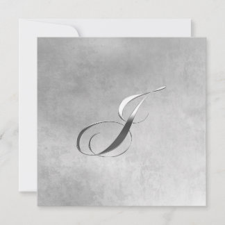 J Elegant Monogram Invitation