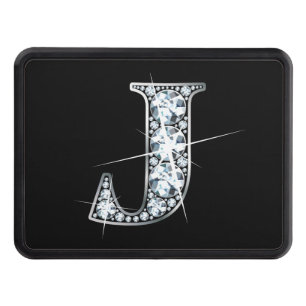 J Faux-"Diamond Bling" Hitch Cover