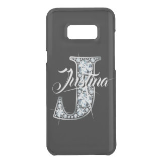 J Faux Diamond Bling Monogram Uncommon Samsung Galaxy S8+ Case