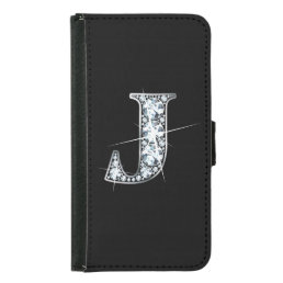 J Faux-&quot;Diamond Bling&quot; Samsung Galaxy S5 Wallet Case