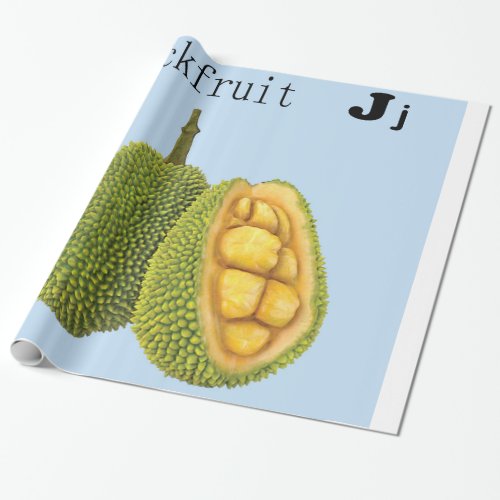 J for Jackfruit Wrapping Paper