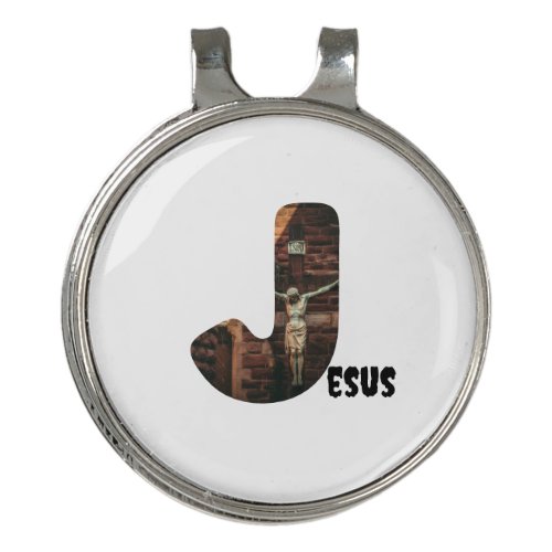 J for Jesus custom Golf Hat Clip