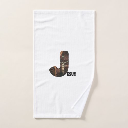 J for Jesus custom Hand Towel