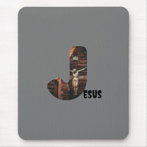 J for Jesus custom Mouse Pad