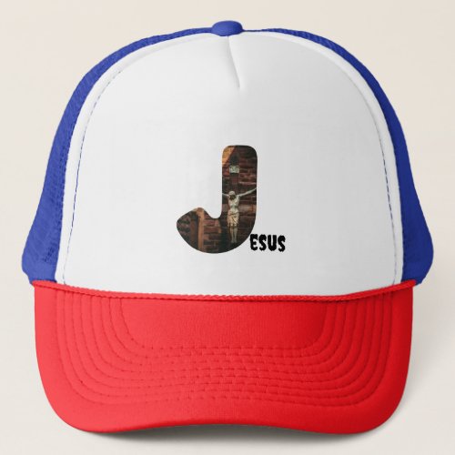 J for Jesus custom Trucker Hat