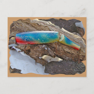 J & H "WIG LIT" Vintage Saltwater Lure Items Postcard