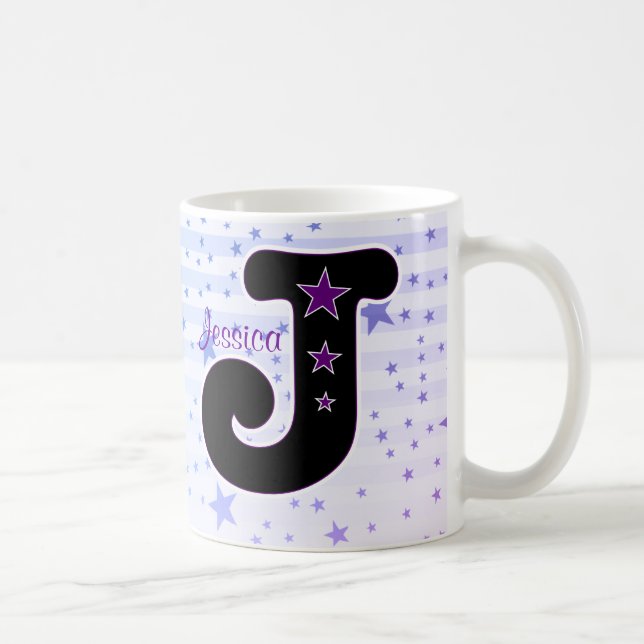 J initial STAR Coffee Mug (Right)