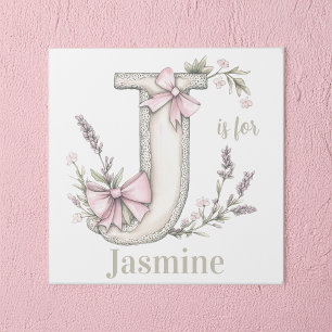 J is for Custom Name Whimsical Letter Art