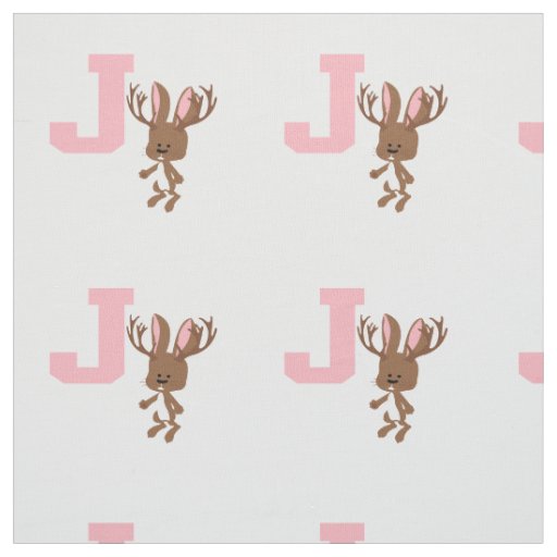 J is for Jackalope Fabric