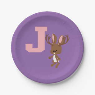 J is for Jackalope Paper Plates
