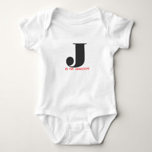J is for Javascript Baby Bodysuit