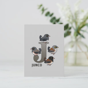 J is for Junco Postcard