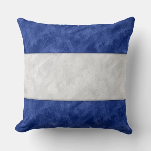 J Juliet Watercolor Nautical Signal Maritime Flag Throw Pillow