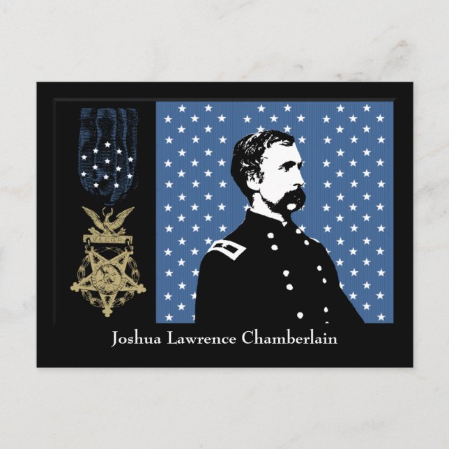 J.L. Chamberlain and the Medal of Honor Postcard (Front)