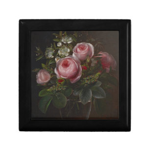 J.L. Jensen - Roses and Tree Anemones in a ... Gift Box