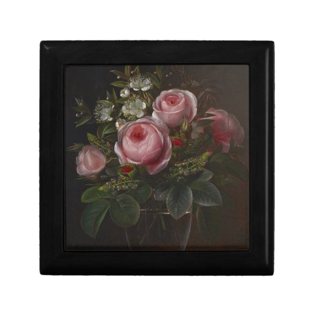 J.L. Jensen - Roses and Tree Anemones in a ... Gift Box (Front)