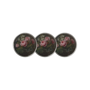 J.L. Jensen - Roses and Tree Anemones in a ... Golf Ball Marker