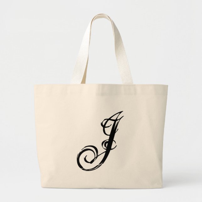 J letter J bag graphic fashion customized bag (Front)