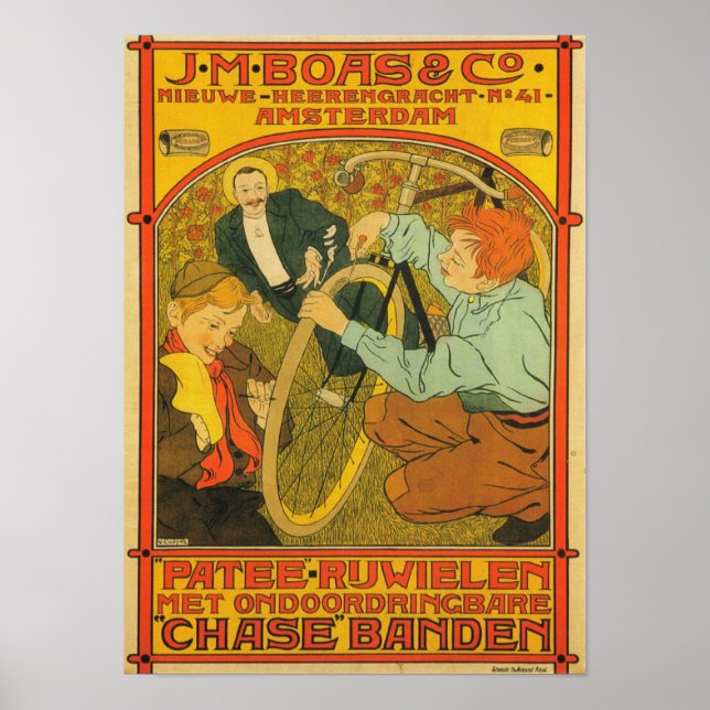 J.M Boas & Co. Bicycle Poster (Front)