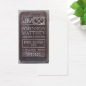J.M. C430320 Solid One Ounce Silver Bar (Desk)