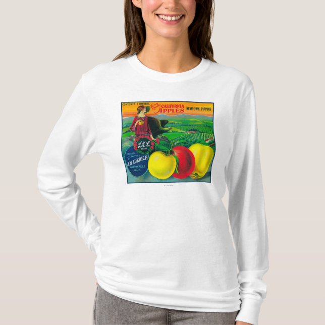 J.M.L. Apple Crate LabelWatsonville, CA T-Shirt (Front)