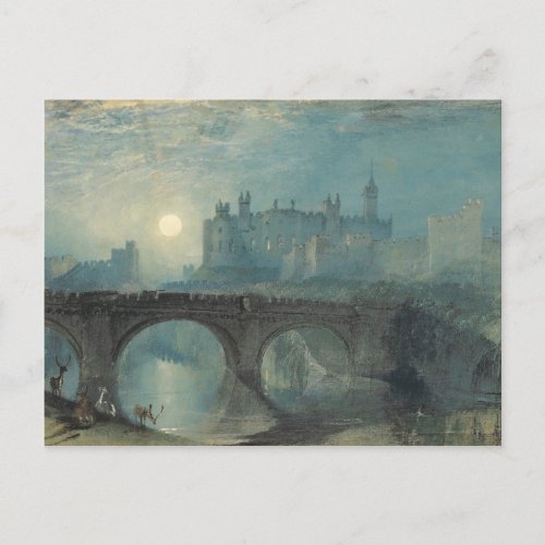 JMW Turner _ Alnwick Castle Postcard