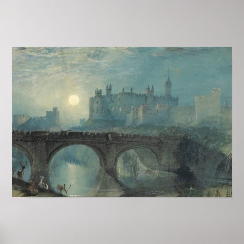 JMW Turner _ Alnwick Castle Poster