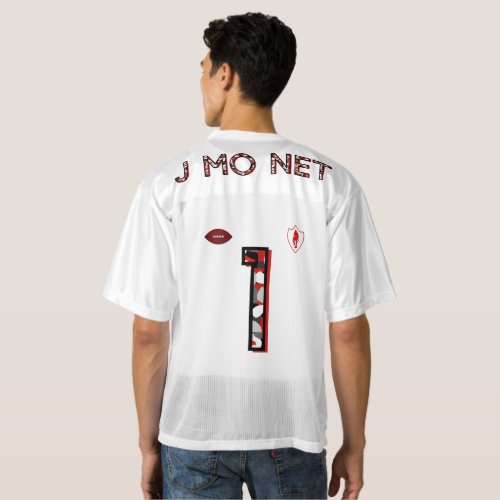 J MO NET JERSEY NO1 CAMO RED