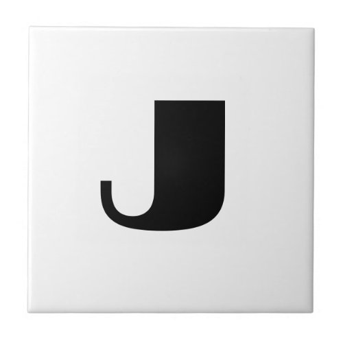 J monogram Ceramic Tile
