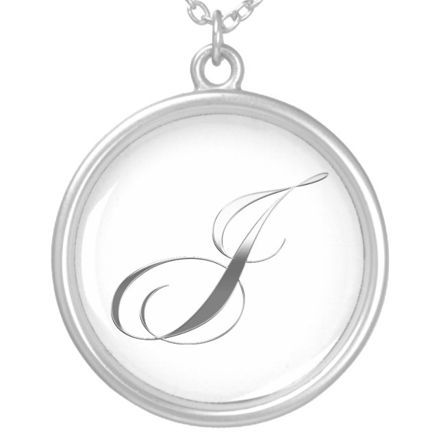 J Monogram Pendant (Front)