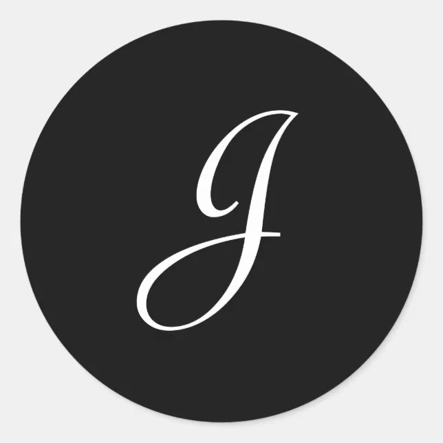 J Monogram Stickers | Zazzle