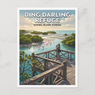 J.N. Ding Darling National Wildlife Refuge Sanibel Postcard